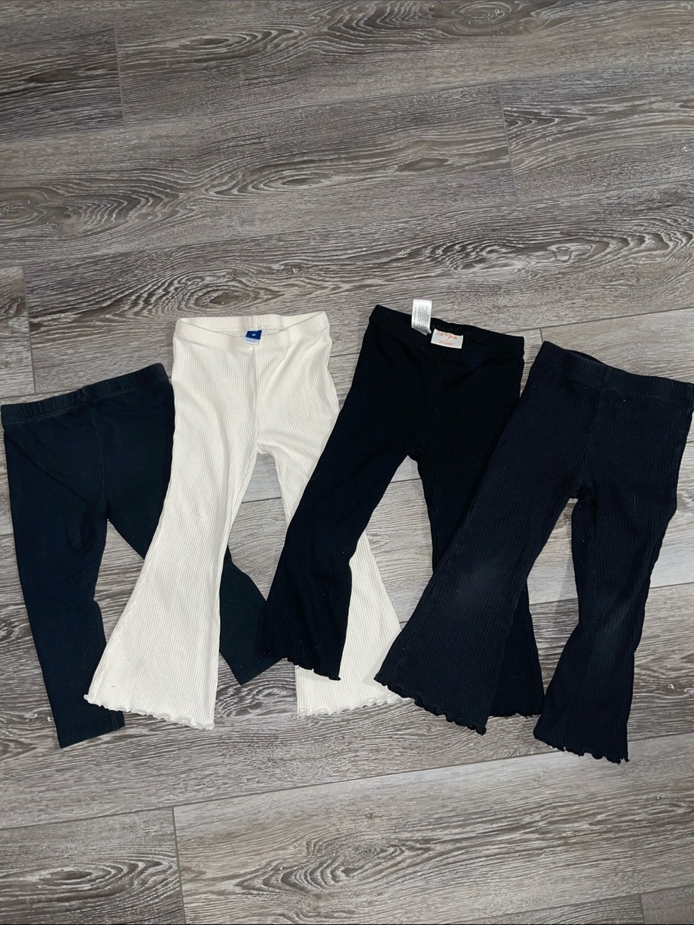jumping beans Ribbed Knit Leggings - Black & White